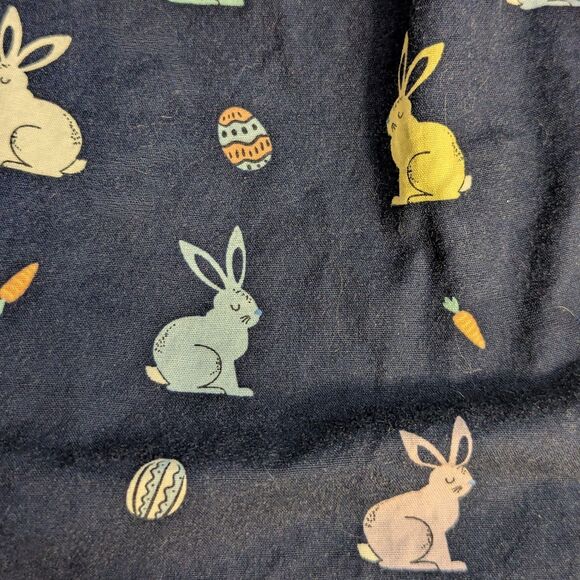 The Children's Place Boys 5T Easter Bunny Navy Blue Button Up Shirt Spring - Picture 5 of 8